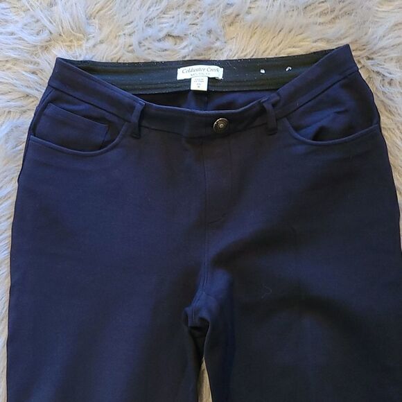 Coldwater creek natural fit womens navy blue pants‎ size PS 8 - Picture 2 of 7
